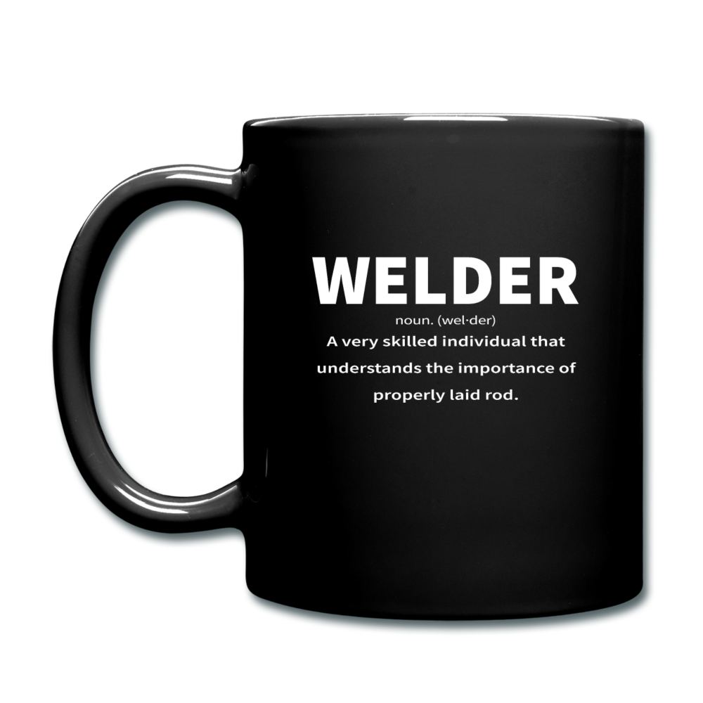 Welder: Noun Mug | Properly Laid Rod - black