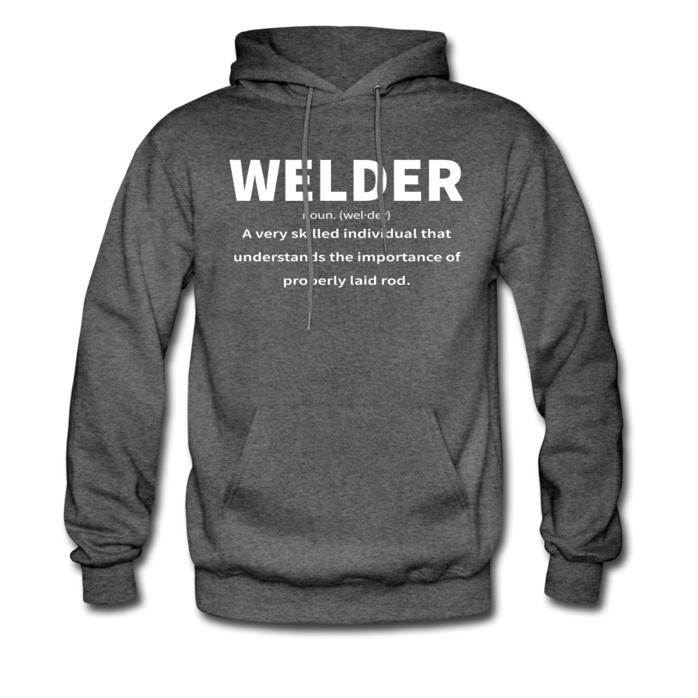 Welder: Noun Men's Hoodie | Properly Laid Rod - denim blue