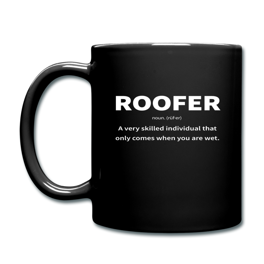 Roofer: Noun Mug | Comes When Your Wet - black