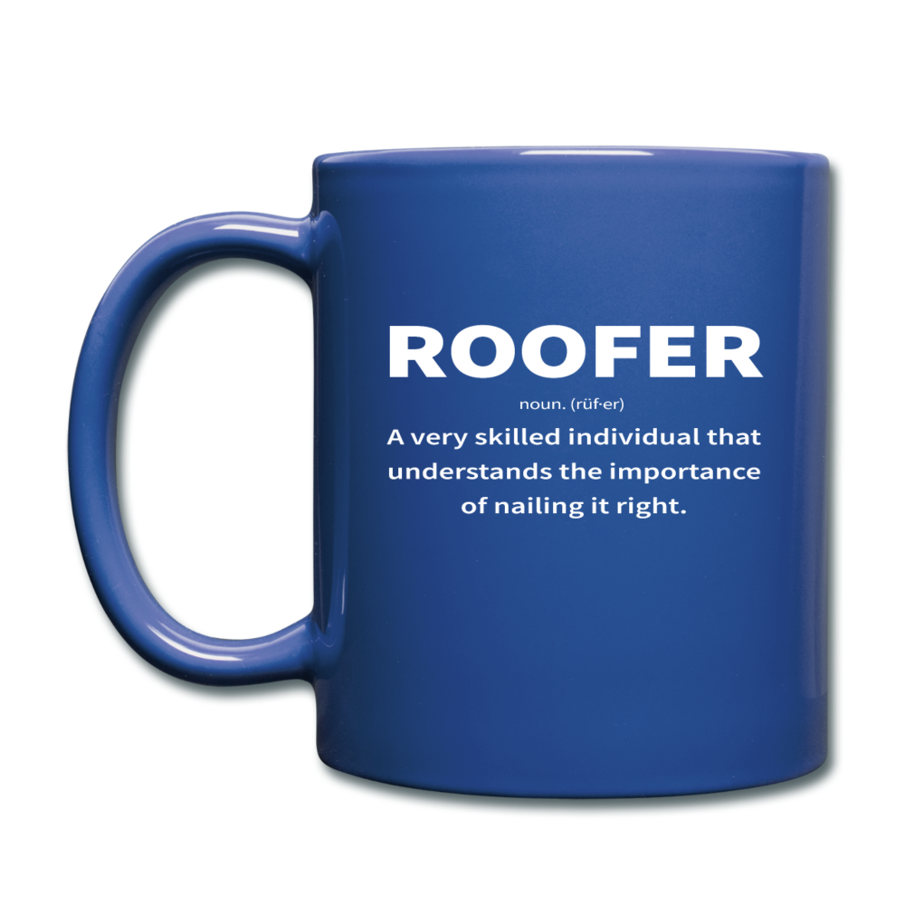 Roofer: Noun Definition Mug | Nail It Right - red