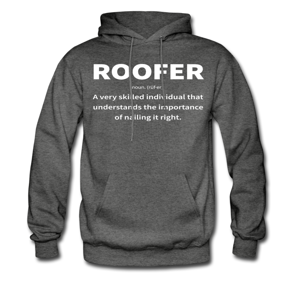 Roofer: Noun Definition Men's Hoodie | Nail It Right - denim blue