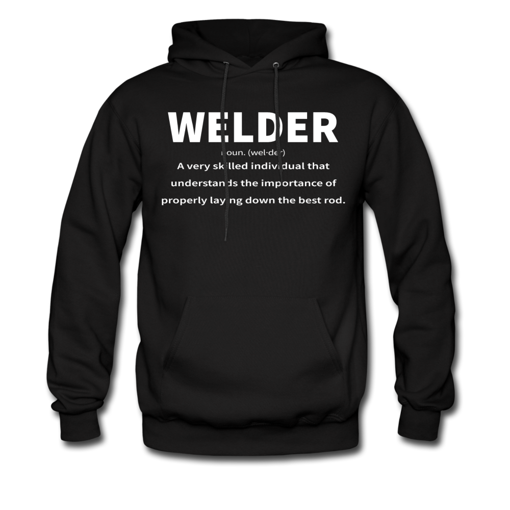 Welder: Noun Men's Hoodie | Laying Down The Best Rod - black