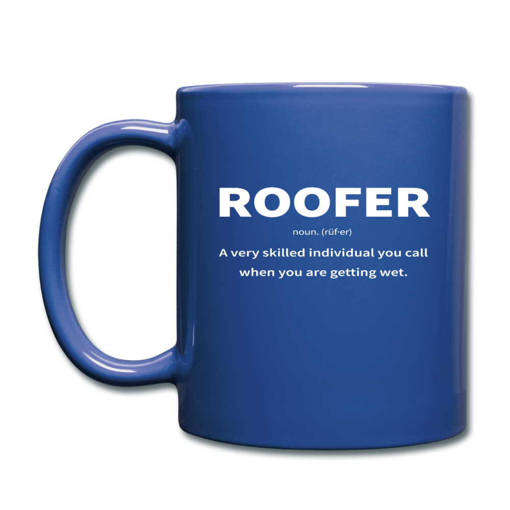 Roofer: Noun Mug | Call When You Are Getting Wet - red