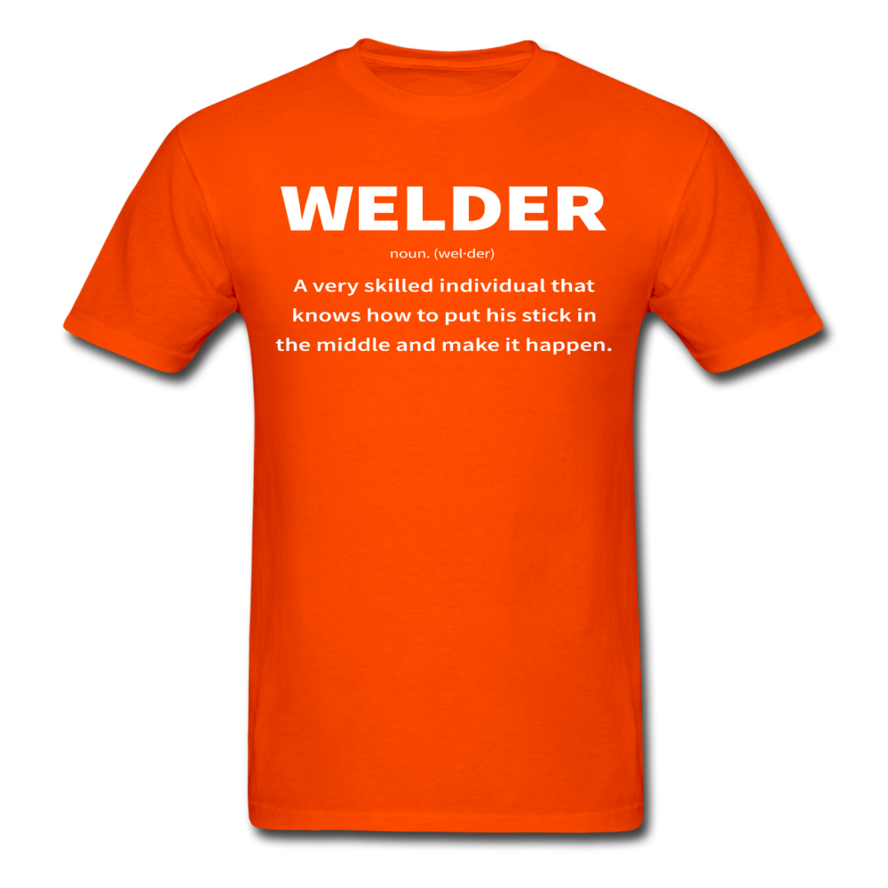 Welder: Noun Men's T-Shirt | Stick In The Middle & Make It Happen - forest green